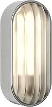 Astro Montreal Oval Outdoor Wall Light - IP44 Rated - (Brushed Stainless Steel), LED E27/ES Lamp, Designed in Britain - 1032013-3 Years Guarantee