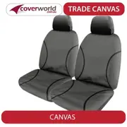 Toyota Hilux - Trade Canvas Seat Covers - SR - Workmate - May 2005 to June 2015 - Single Cab Ute with Bucket and 3/4 Bench Seat