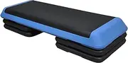 XL - Aerobic Step - 110cm*40cm Cardio Exercise Stepper - Blue Stepper 4 Risers