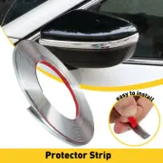 7.5M 1CM Chrome Trim Molding Strips Car Door Body Window Bumper Side Protector (for: Fiat)