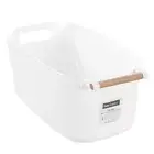 Boxsweden Home Organiser 10L/39cm Storage Basket w/ Bamboo Handle Assorted
