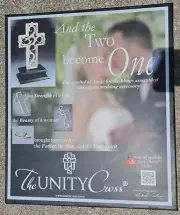 THE UNITY CROSS Michael Letney Pearl White Wedding Marriage Unity Kit NEW