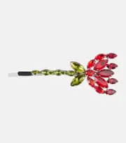 [Simone Rocha] Simone Rocha Carnation crystal-embellished hair clip One Size multicoloured