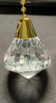 LOT OF 50 Prismatic Crystal-Like Pull Chain 1996 Orignal Box Diamond Cut Tom-Wat