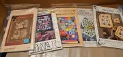 5 Quilt / Doll Patterns Sewing Kits Sunflowers, Hearts, Country (C)