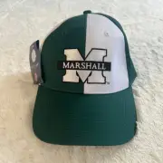Marshall Thundering Herd Team Pinwheel Structured Strapback OSFM Hat Cap NEW NWT