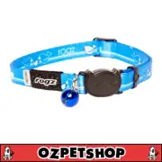 Rogz KiddyCat Cat & Kitten Collar - XS & S Sizes - Blue Royal Birds