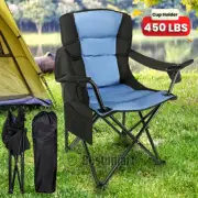 Portable Camping Chair Heavy Duty Folding Chair with Cup Holder Oversize Outdoor