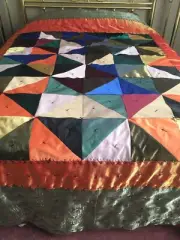 Custom Handmade Queen Size Bed Spread 94 x 107 One Of A Kind