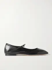 [Aeyde] Aeyde - Uma Leather Mary Jane Ballet Flats - Black - IT42 IT 42 Black