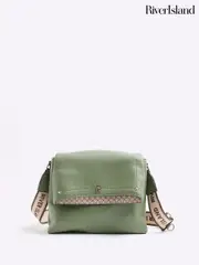 River Island Green Flap Over Cross-Body Bag (F53880) | $88