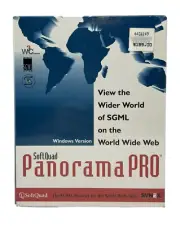 SoftQuad Panorama Pro Windows Version 1994 Vintage Software New Sealed