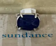 NWT Sundance Catalog Silver Lapis “For the Love of Lapis Ring” size 5.5-6 $178
