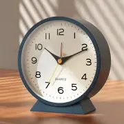 AYRELY® 4.5" Analog Alarm Clock,Small Retro Desk Clock Battery Operated,Slient M