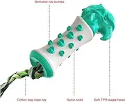 Dog Toothbrush Toy Puppy Teeth Cleaning Toy Indestructible Pet Brushing Stick With Cotton Bite Rope Dental Care Dog Toy For Dogs cleaning expends energy grinding teeth (Color : As shows)