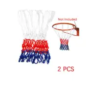 2X Basketball Hoop Net Durable Polyester Thread Netball Rim Mesh Nets 6mm