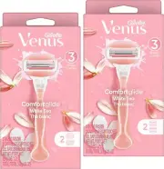 Gillette Venus Women Razor - ComfortGlide - 1 Handle + 2 Refills (2 SET)