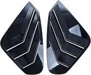 Rear Window Louvers Spoiler Cover Trim Compatible for Toyota RRAV4 2019 2020 2021 2022 Car Exterior Auto Accessories(ABS Black)