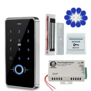 Electric Strike Lock Waterproof Keypad Fingerprint Outdoor Door Access Control