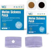 MQ 14ct Sea Sickness Patches with 1 Pair of Anti-nausea Wristbands - Relieves Nausea, Dizziness & Vomiting from Motion Sickness, Fast Acting and No Side Effects