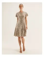[REVIEW] Sequin Mini Dress in Gold