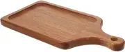 LALADEFIEE Smooth Wood Board Multi-use for Pizza Bread Salad 30x15cm Wooden Cutting Board Handle
