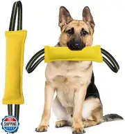 Clysoru Tug Toy for Dogs Tug of War Dog Toy with 2 Strong Red Band Handles La