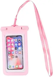 DOITOOL Diving Touch Screen Waterproof Phone Bag Bum Water Sports Seal Bag Clear Waterproof Phone Pouch Phones Dry Bag for Women Men Waterproof Dry Bag Waterproof Case Water Proof Bag Pink