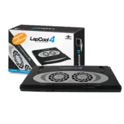 Vantec Foldable Notebook Cooler with Dual Adjustable Fans, USB Hub & Card Reader