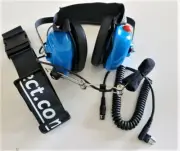 RACING HEADSET PRO 50 BLUE W/MOTOROLA 2 PIN CORD FREE BELT
