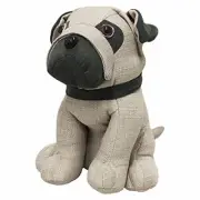 Riva Paoletti Pug Dog Doorstop - Heavywight Sand Filling - 100 Polyester - 23 x
