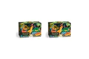 2x 100pc Mudpuppy Glow Jigsaw Puzzle 46x30.5cm Fun Play Game Dinosaur Park 5+