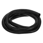 7/8 Inch x 10 Ft Split Wire Loom Tubing , Guard Convoluted Flex, Black