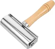 DECORNIJIA Seam Roller Leather Craft Tool Manual Operation Texture Roller for DIY Leather Projects Construction for Professionals and Beginners Durable Efficient