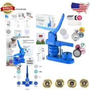 Easy Hand-Powered Button Maker - Create 100 Pins with Bonus Openers & Magnets