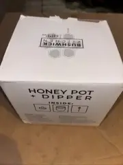 Bushwick Kitchen Honey Pot Jar + Wood Dipper