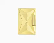 S.T. DUPONT Lighter With Flint LIGNE 2 Small Fire X Yellow Gold Finish C18611