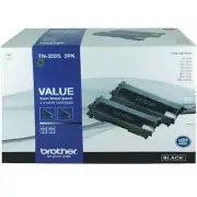 GENUINE Brother TN2025-2PK Twin Pack BLACK Toner Cartridge FAX-2820/HL-2040 2.5K