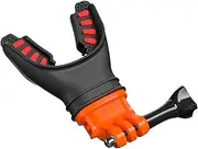Camera Mount Clamp | Action Camera Clip | Multi-Angle Lightweight Silicone Mouthpiece for Snorkeling Live Streaming Sports Recording Overhead Filming Rock Climbing Surfing