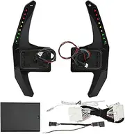 for F G Series M Sport M2 M3 M4 M5 M6 X5M X6M Extended Paddle Shifter LED Paddle Shifter Extension APP Controller Replacement Wheel Shift Paddle Extension(Black)