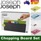 Joseph Joseph Index Large 4-Piece Colour-Coded Chopping Board Set w/Storage Case