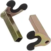 2PCS Motorcycle Wheel Support Stand Lift Tripod Hooks Fork U-Style Compatible With Swing Arm Rubber