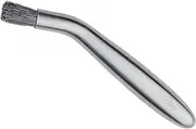 cilio Barista Brush Stilo | Curved | Stainless Steel with Natural Bristles | 16 cm | Cleaning Brush for Coffee Grinder | Fully Automatic Coffee | Portafilter Machine