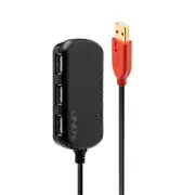 Lindy 12m 4 Port USB-A 2.0 Active Extension Pro Hub