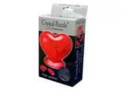 3D Red Heart Crystal Puzzle