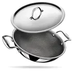 Stahl Artisan Hybrid Triply Stainless Steel Kadai & Lid, 1.6 L, 20cm- Free Ship