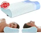 Memory Foam Pillow Ergonomic Cervical Neck Support for Side Back Stomach Sleeper