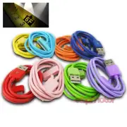 6FT USB SYNC POWER CHARGER 8X COLOR CABLE IPHONE 4S IPOD TOUCH CLASSIC NANO IPAD
