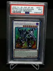 PSA 9 Borreload Savage Dragon // Tin of lost memories // 2020 Yugioh 1st edition