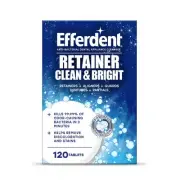 Retainer Cleaner Tablets, Clean & Bright, 120 Count, Dental Appliance Cleaningtt